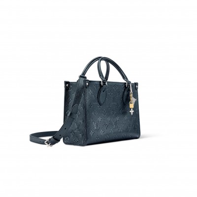 LOUIS VUITTON ONTHEGO PM MONOGRAM EMPREINTE SHIMMERYINK M27042 (25*19*11.5cm)