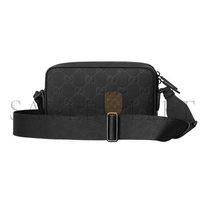 GUCCI GG RUBBER-EFFECT CROSSBODY BAG 771293 (24*17*5cm)