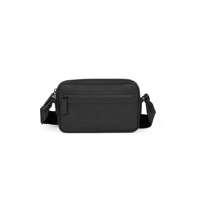 GUCCI GG RUBBER-EFFECT CROSSBODY BAG 771293 (24*17*5cm)