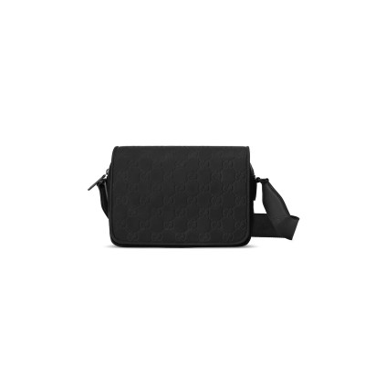 GUCCI GG RUBBER-EFFECT CROSSBODY BAG 775097 (26*19*7cm)