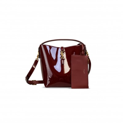 YSL LE 37 IN PATENT LEATHER 742828 (26*20*12cm)