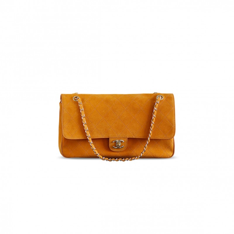 CHANEL 26SS SUEDE SHOULDER BAG (33*18*8cm)