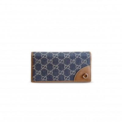 GUCCI GG EMBLEM CONTINENTAL WALLET 821802 (19*11cm)