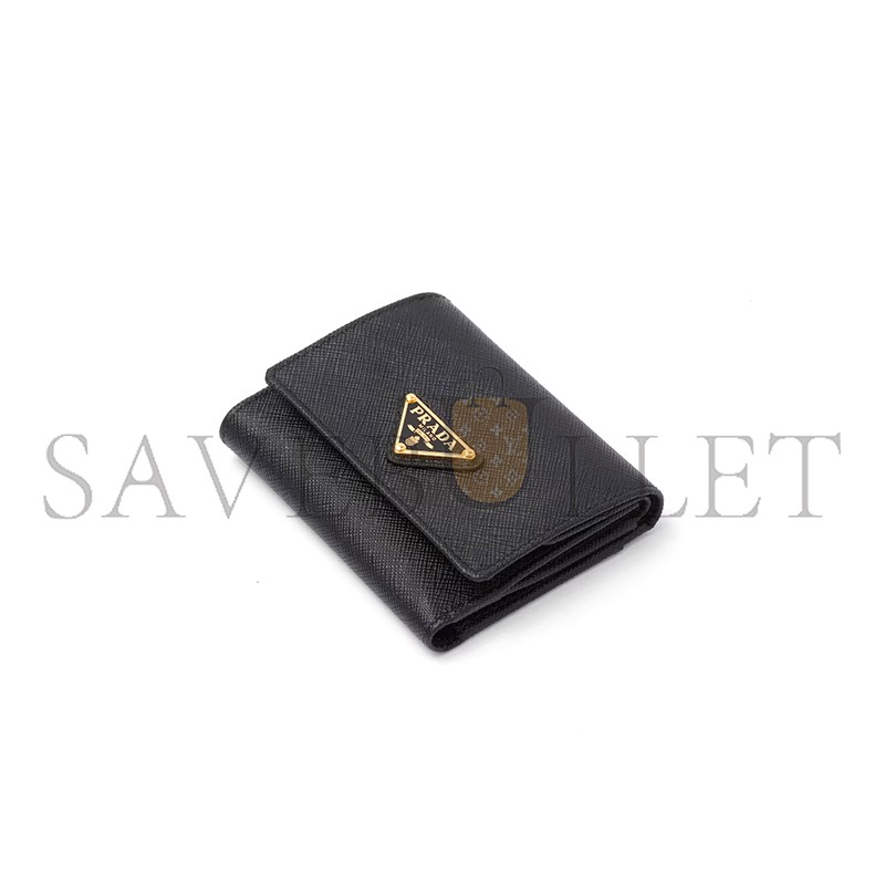 PRADA SMALL SAFFIANO LEATHER WALLET 1MH043 (10*8.5cm) PRADA SMALL SAFFIANO LEATHER WALLET 1MH043 (10*8.5cm)