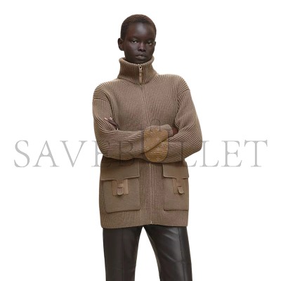 HERMÈS WOOL KNIT JACKET H5H2228D3DK36 HERMÈS WOOL KNIT JACKET H5H2228D3DK36