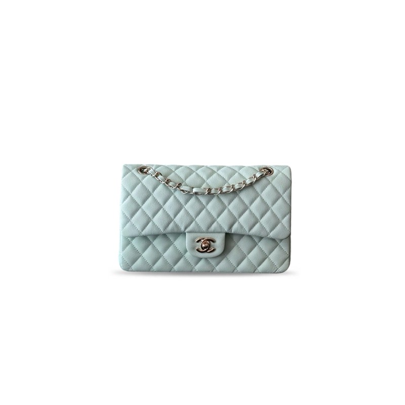 CHANEL CAVIAR QUILTED MEDIUM DOUBLE FLAP LIGHT A01112 (25.5*15.5*6.5cm)