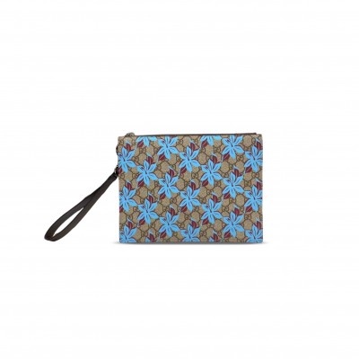 GUCCI PRINTED GG SUPREME POUCH 821155 (28*22*3.5cm)