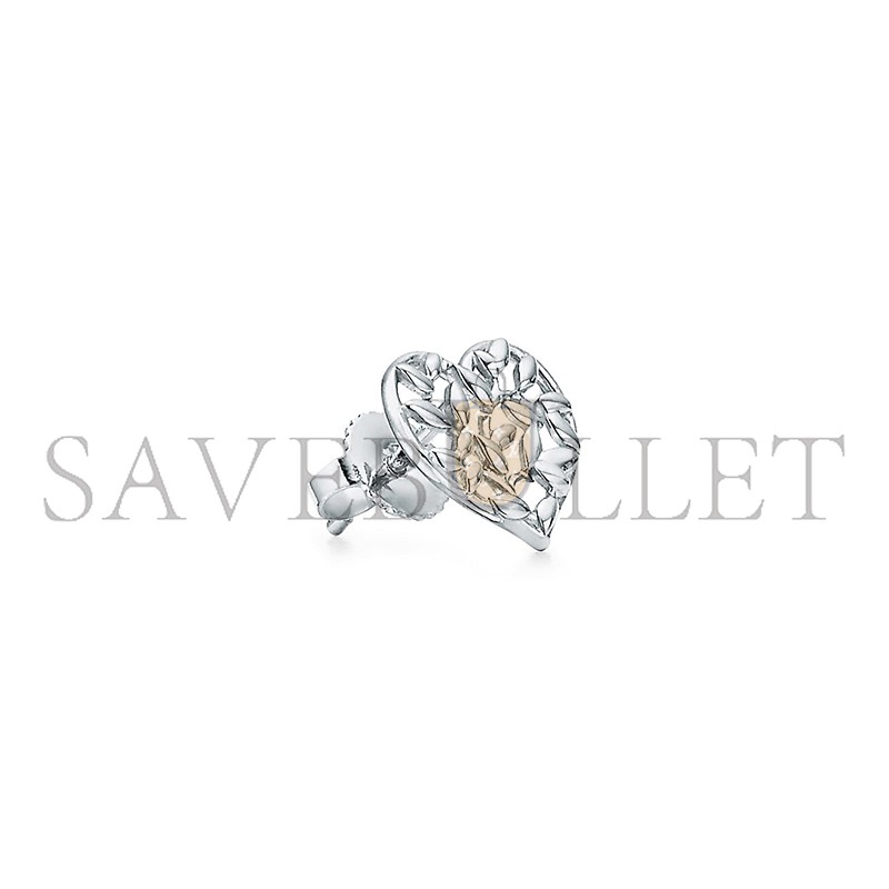 TIFFANY PALOMA PICASSO OLIVE LEAF HEART EARRINGS 60022029