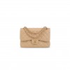 CHANEL JUMBO CLASSIC DOUBLE FLAP BAG BEIGE CAVIAR GOLD HARDWARE (30*21*9cm)