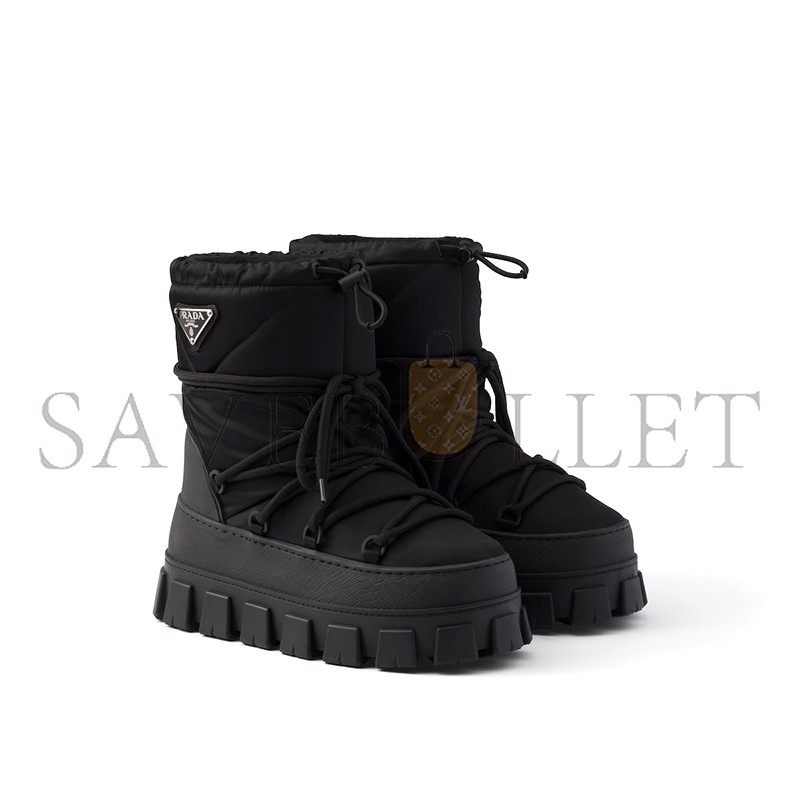 PRADA RE-NYLON GABARDINE APRÈS-SKI BOOTS 1U007N PRADA RE-NYLON GABARDINE APRÈS-SKI BOOTS 1U007N