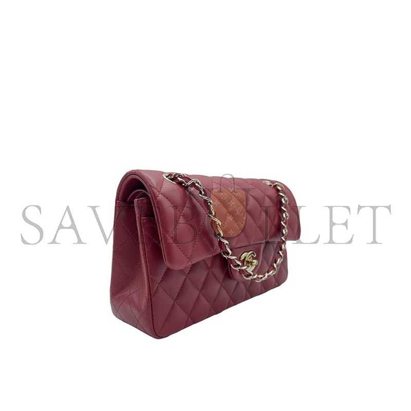 CHANEL LAMBSKIN SMALL CLASSIC FLAP BAG A01112 (23*14*6.5cm) 