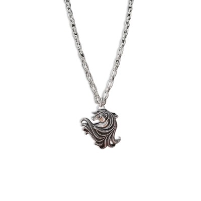 HERMES HORSE HEAD NECKLACE HERMES HORSE HEAD NECKLACE