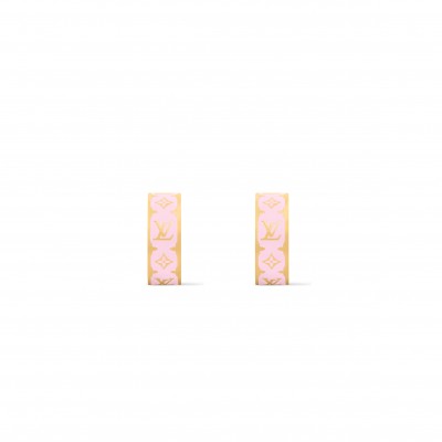 LOUIS VUITTON NANOGRAM ENAMEL EARRINGS M01831