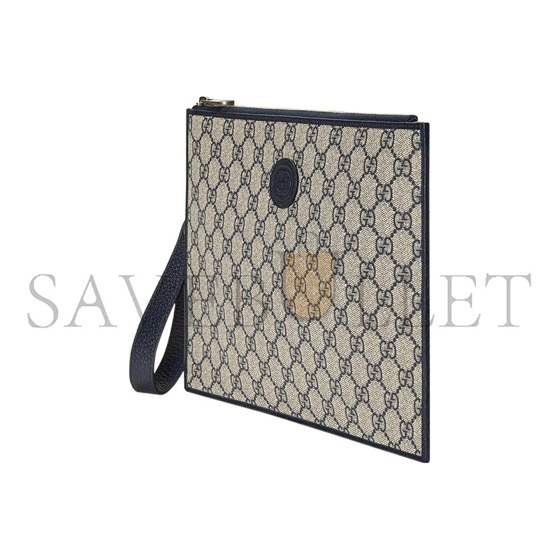 GUCCI GG DENIM POUCH 672953 (30.5*21*1.5cm)