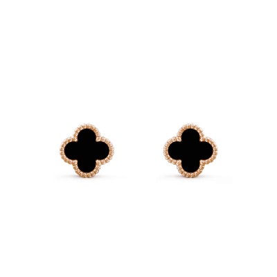 VAN CLEEF ARPELS SWEET ALHAMBRA EARRINGS ROSE GOLD VAN CLEEF ARPELS SWEET ALHAMBRA EARRINGS ROSE GOLD
