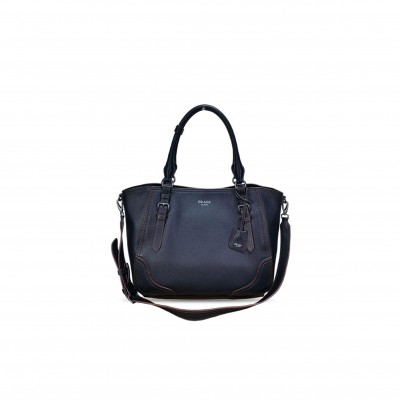 PRADA LARGE LEATHER TOTE BAG 1BG602 (38*32*14cm) 