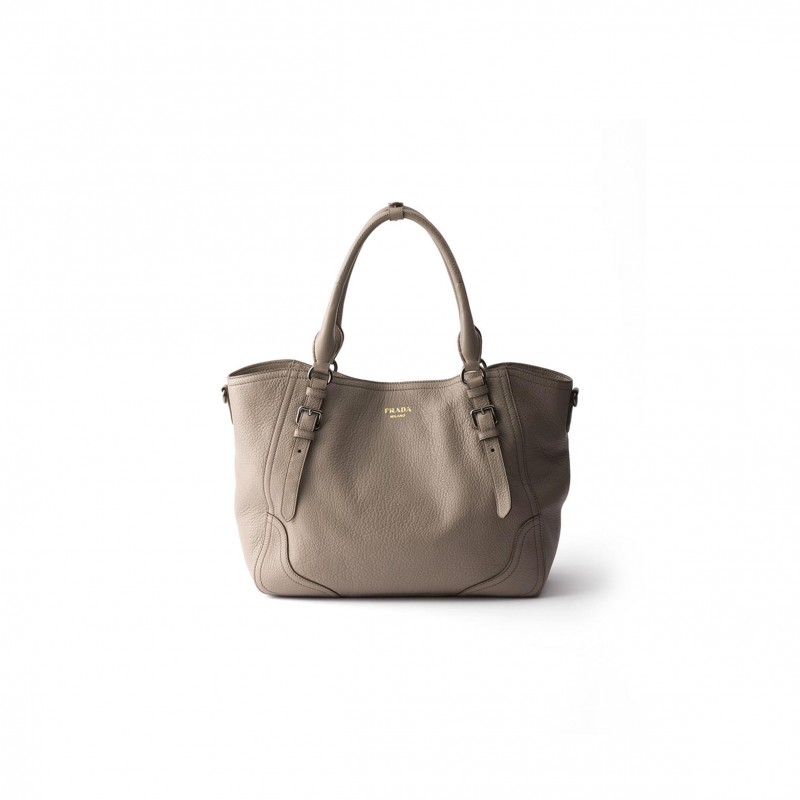 PRADA LARGE LEATHER TOTE BAG 1BG602 (38*32*14cm)