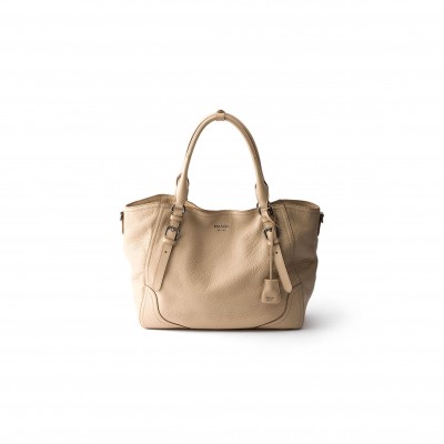 PRADA LARGE LEATHER TOTE BAG 1BG602 (38*32*14cm)