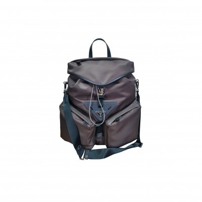 PRADA RE-NYLON AND LEATHER BACKPACK 2VZ108 (45*38*18cm) 
