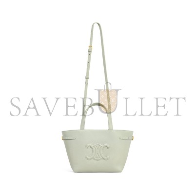 CELINE MINI CABAS ANAIS CUIR TRIOMPHE IN GRAINED CALFSKIN 118613ENY.31LY (21*20*10cm) CELINE MINI CABAS ANAIS CUIR TRIOMPHE IN GRAINED CALFSKIN 118613ENY.31LY (21*20*10cm)