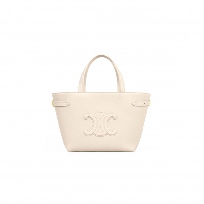 CELINE MINI CABAS ANAIS CUIR TRIOMPHE IN GRAINED CALFSKIN 118613ENY.02PA (21*20*10cm)