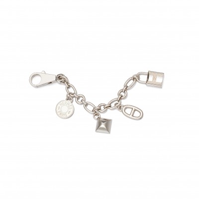 HERMÈS SILVER METAL OLGA CHARM 