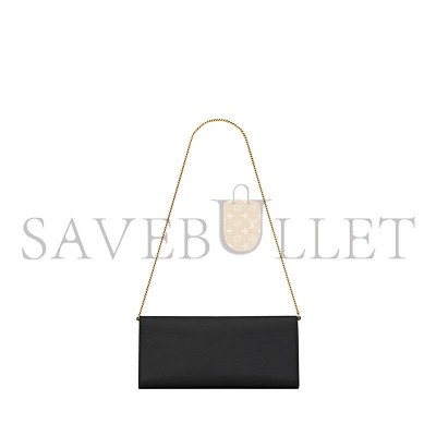 YSL KATE CLUTCH IN GRAIN DE POUDRE LEATHER 851921AAGBE1000 (28*12*4cm)