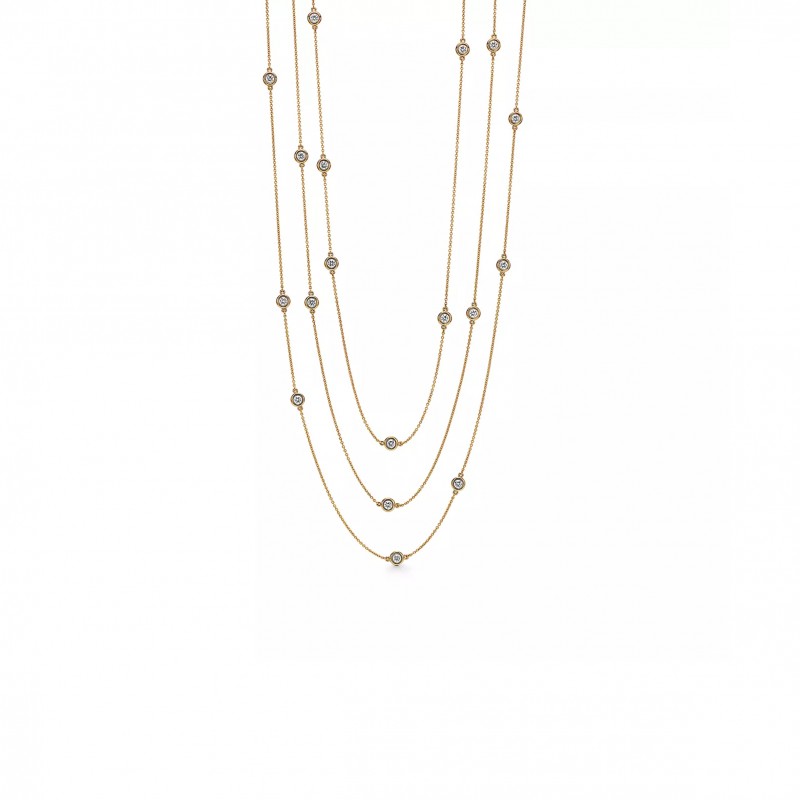 TIFFANY ELSA PERETTI® DIAMONDS BY THE YARD® SPRINKLE NECKLACEIN YELLOW GOLD 71285022