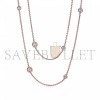 TIFFANY ELSA PERETTI® DIAMONDS BY THE YARD® SPRINKLE NECKLACE IN ROSE GOLD WITH DIAMONDS 45123178