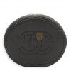 CHANEL MASTER ROUND VANITY LOGOPEARL BLACK TOP HANDLE BAG IN LAMBSKIN, GOLD HARDWARE (11*9*6cm) 