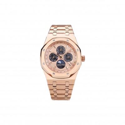 AUDEMARS PIGUET ROYAL OAK PERPETUAL CALENDAR ROSE GOLD 41MM WATCH 26584OR.OO1220OR.01 AUDEMARS PIGUET ROYAL OAK PERPETUAL CALENDAR ROSE GOLD 41MM WATCH 26584OR.OO1220OR.01