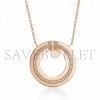 TIFFANY T DIAMOND CIRCLE PENDANT IN 18K ROSE GOLD 62996080