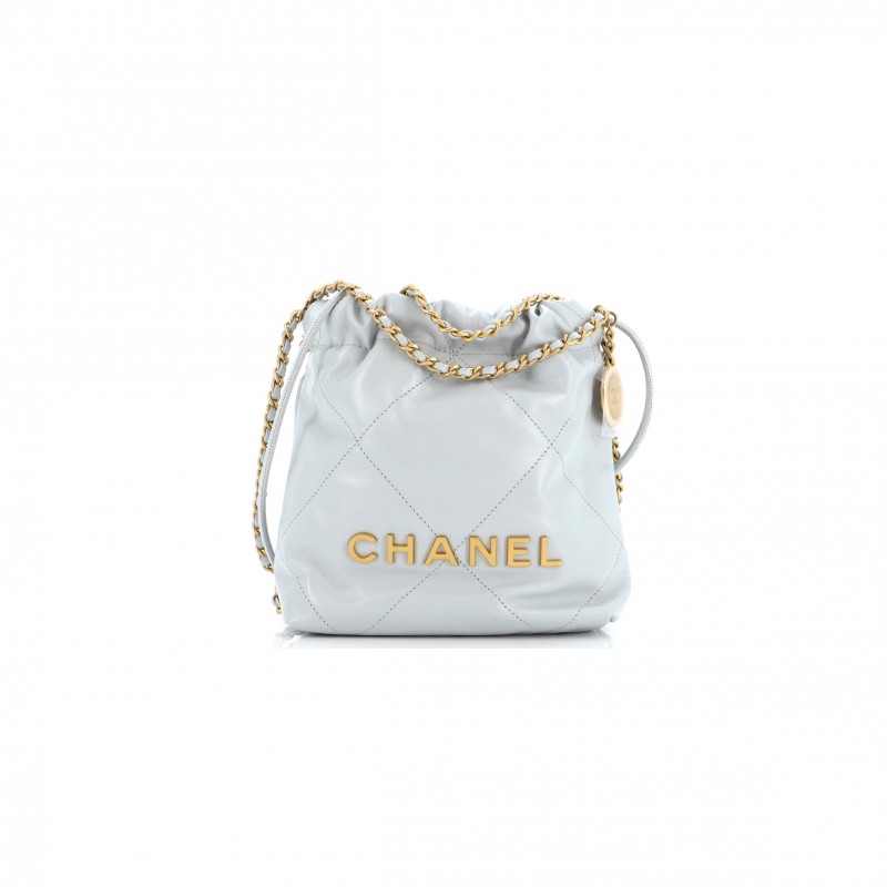 CHANEL MASTER 22 CHAIN HOBO QUILTED CALFSKIN MINI (20*19*6cm) 