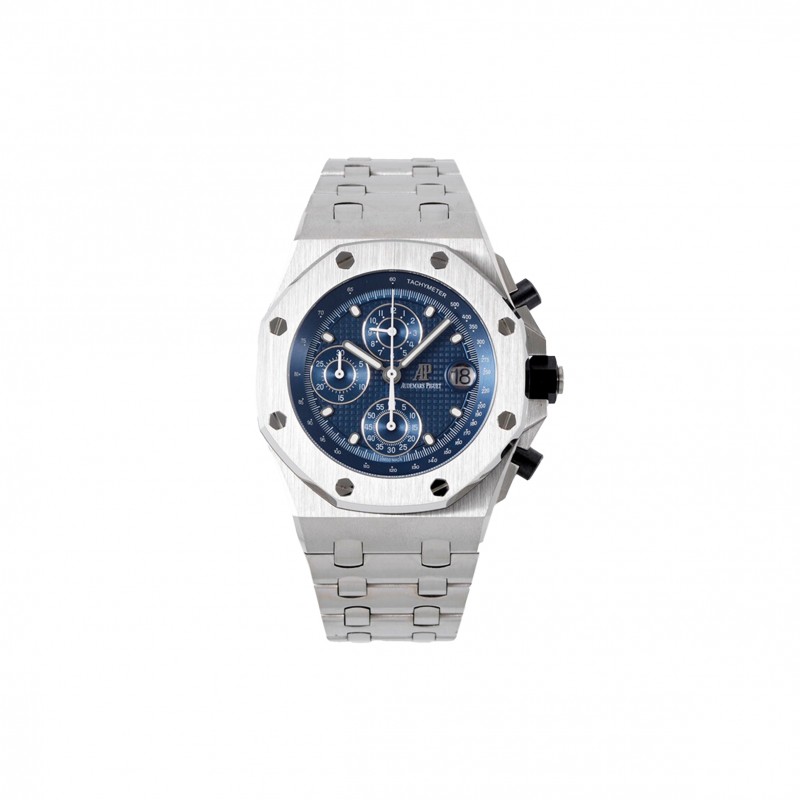 AUDEMARS PIGUET ROYAL OAK OFFSHORE BLUE DIAL WATCH 26237ST.OO.1000ST.01