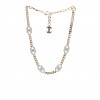 CHANEL CRYSTAL CHAIN CC LINK CHOKER GOLD SILVER 1388448