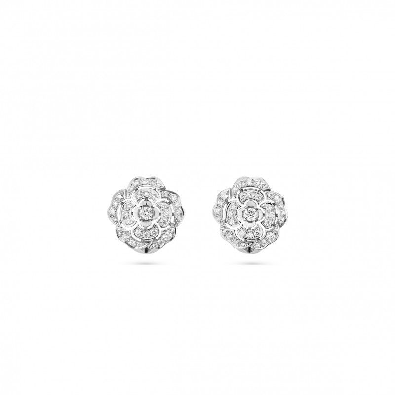 CHANEL BOUTON DE CAMÉLIA EARRINGS J12072