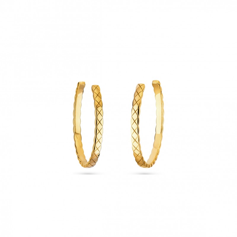 CHANEL COCO CRUSH HOOP EARRINGS J12091