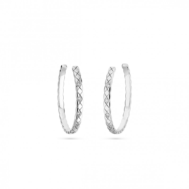 CHANEL COCO CRUSH HOOP EARRINGS J12094