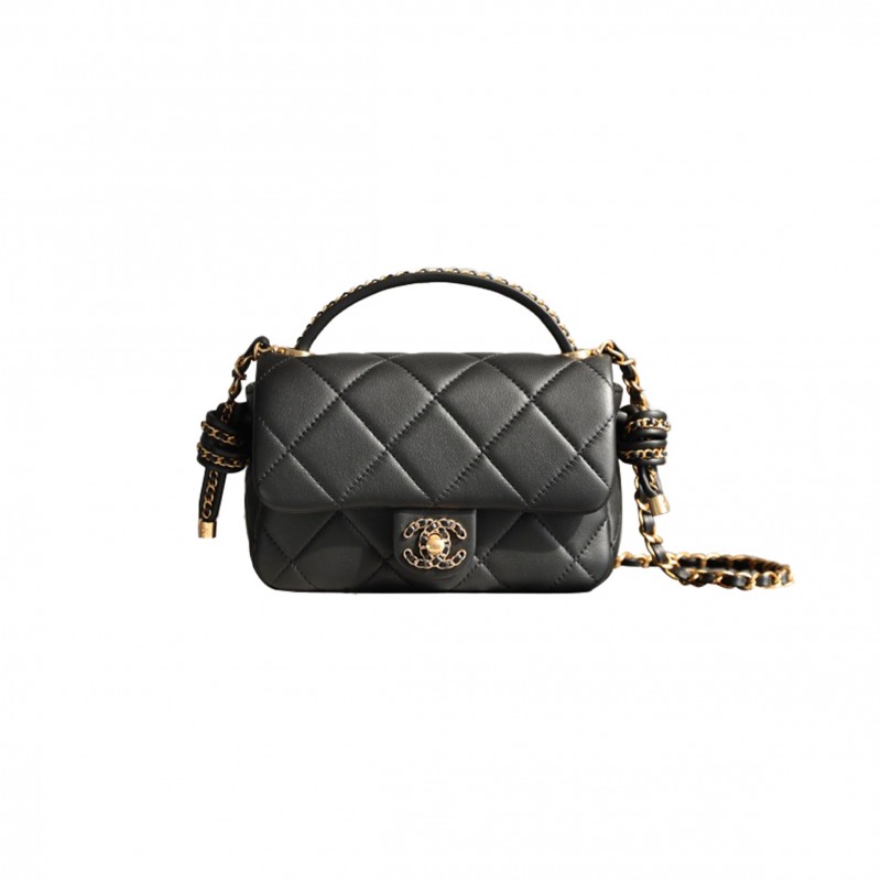 CHANEL MINI KNOT FLAP BAG (18*12*6cm) 