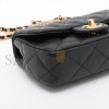 CHANEL MINI MATRASSE 2WAY SHOULDER BAG TOP HANDLE BLACK G GOLD AS4847 (19*12*6cm)