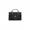 CHANEL CAVIAR QUILTED LONG CC VANITY CLUTCH WITH CHAIN BLACK (19.5*17*5cm) 