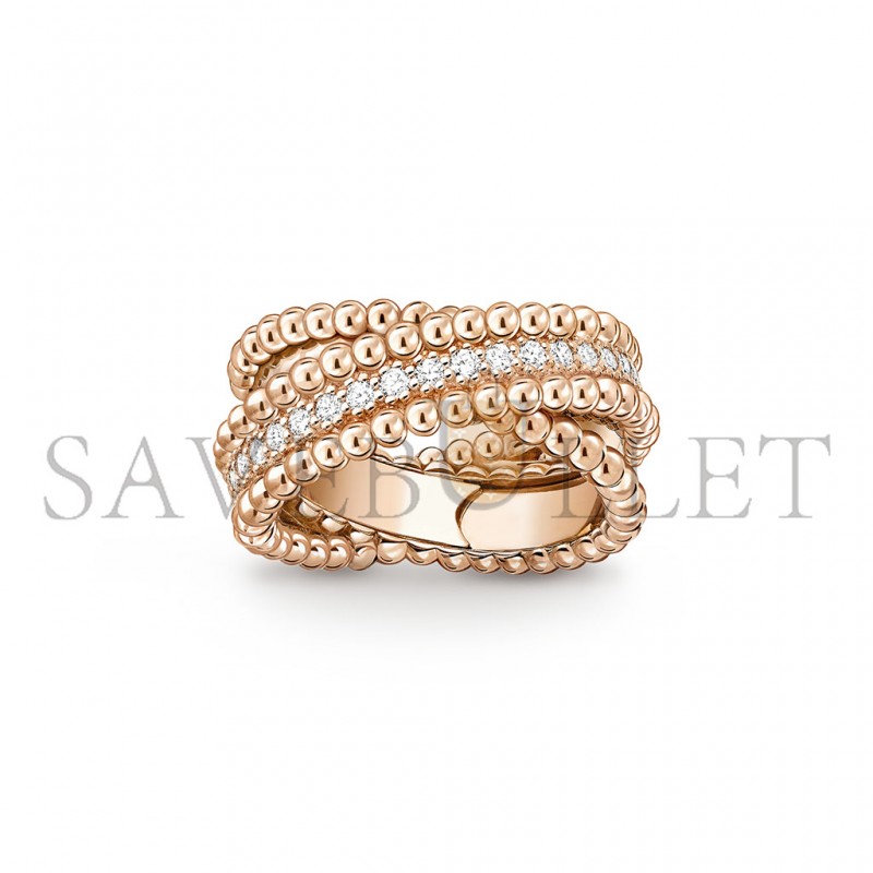 VAN CLEEF ARPELS PERLÉE DIAMONDS DUO RING VCARP9XP00