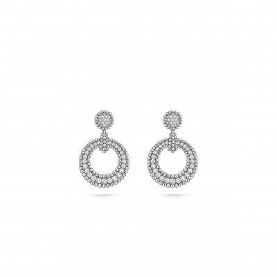 VAN CLEEF ARPELS PERLÉE DIAMONDS EARRINGS VCARPMBF00