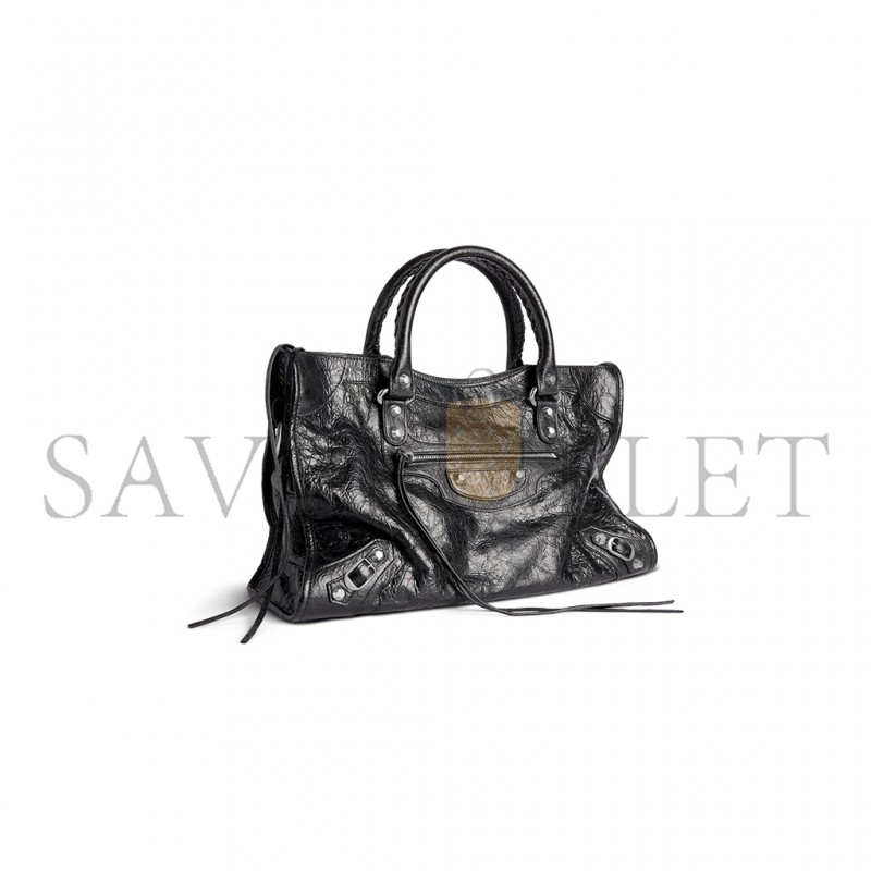 BALENCIAGA LE CITY MEDIUM BAG IN BLACK 7977862AA9S1000 (38*24*13cm) BALENCIAGA LE CITY MEDIUM BAG IN BLACK 7977862AA9S1000 (38*24*13cm)