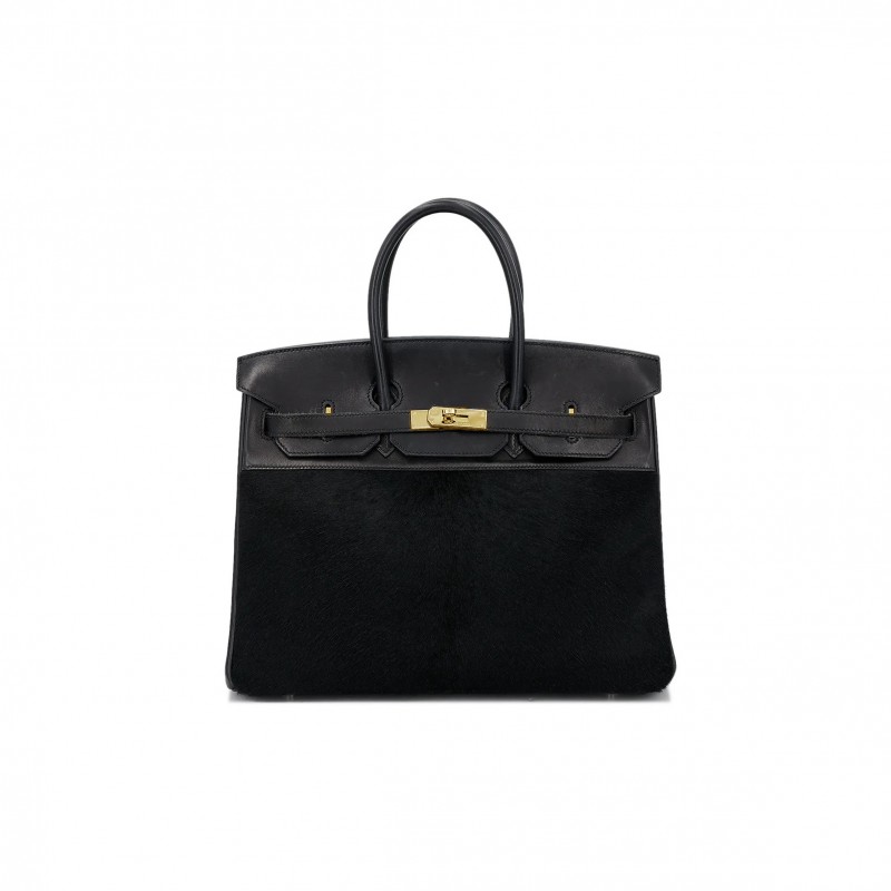 HERMES BIRKIN 25 TOGO BLACK BAG 2376734 (25*20*13cm)