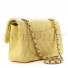 CHANEL CAVIAR QUILTED SMALL DOUBLE COVER YELLOW (23*14.5*6cm)