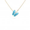 VAN CLEEF ARPELS TWO BUTTERFLY PENDANT VCARP7UP00