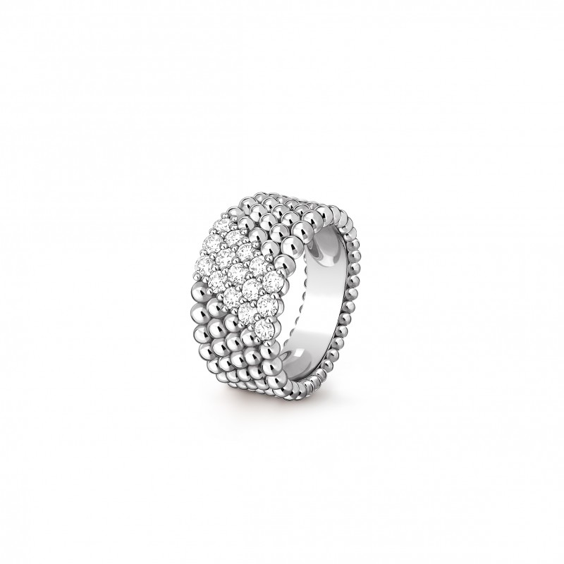 VAN CLEEF ARPELS PERLÉE DIAMONDS RING, 5 ROWS VCARP7UV00