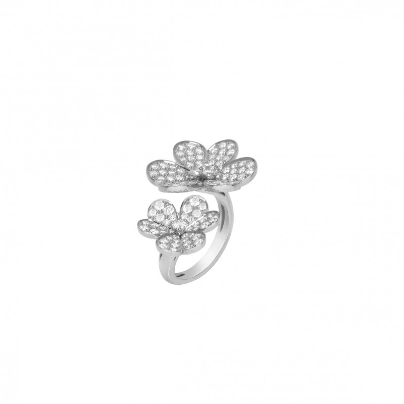 VAN CLEEF ARPELS FRIVOLE BETWEEN THE FINGER RING VCARB67500