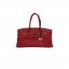 HERMES MASTER SHOULDER BIRKIN 42 RUBY RED GOLD BUCKLE BAG 42632442553 (42*21*16cm)